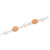 Sterling Silver Moonstone Peach & Pink Cultured Pearl Bracelet