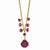 Sterling Silver & Vermeil Ruby Necklace