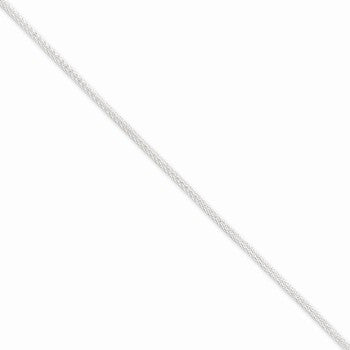 Sterling Silver Hollow Polished Mesh Chain