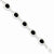 Sterling Silver Fancy Polished Onyx Bracelet
