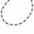 Sterling Silver Freshwater Cultured White, Platinum, Black Pearl Necklace