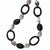 Sterling Silver Black Agate, Tourmalinated Quartz Necklace