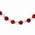 Sterling Silver Freshwater Cultured Pearl & Dyed Red Coral Necklace