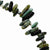 Sterling Silver Black Agate Hematite & Turquoise Bracelet