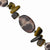 Sterling Silver Leopard Mother Of Pearl & Tigers Eye Bracelet