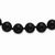 Sterling Silver Smooth Beaded Black Agate Necklace