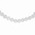 Sterling Silver Smooth Beaded Crystal Necklace