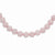 Sterling Silver Smooth Beaded Rose Quartz Necklace