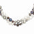 White, Grey, Black Baroque Freshwater Cultured Pearl Necklace