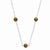 Sterling Silver Brown Freshwater Cultured Pearl Necklace