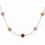 Sterling Silver Choc, Cham, Lav Freshwater Cultured Pearl Necklace