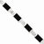 Sterling Silver Polished Open-Backed Onyx Bracelet
