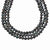 Sterling Silver Freshwater Cultured Pearl Black Necklace