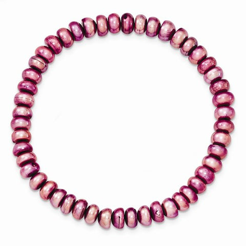 Freshwater Cultured 6-7Mm Pearl Lavender Stretch Bracelet
