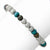 Freshwater Cultured 6-7Mm Pearl Grey/Teal/Black Stretch Bracelet