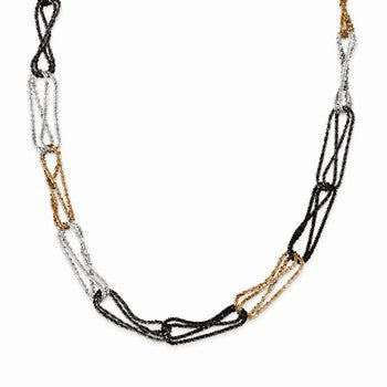 Sterling Silver Multi-Color Fancy Necklace