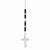 Sterling Silver Enameled & Black Glass Bead Rosary Necklace