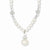 Sterling Silver FW Cultured Pearl & Crystal Bead Necklace