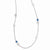 Sterling Silver Freshwater Cultured Pearl & Blue Topaz Necklace