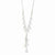 Sterling Silver FW Cultured Pearl, Crystal, Diamond-Cut Bead Necklace
