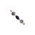 Sterling Silver Antiqued Amethyst Stones Bracelet