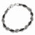 Sterling Silver and Ruthenium-Plated Fancy Mesh Bracelet