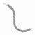Sterling Silver and Ruthenium-Plated Braided Bracelet