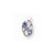 Sterling Silver Purple CZ Pendant on Chain