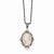 Sterling Silver Crystal Cameo Pendant on Chain
