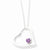 Sterling Silver CZ Heart Pendant Box Chain Pendant, 18 inch, Jewelry Chains and Necklace