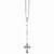 Sterling Silver Antiqued Green Rosary Necklace