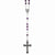 Sterling Silver Antiqued Amethyst Rosary Necklace
