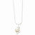 Sterling Silver Simulated Pearl Pendant On Snake Chain Pendant, 16 inch, Chains and Necklace