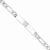 Sterling Silver Polished Engraveable Figaro Link Id Bracelet