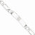 Sterling Silver Polished Engraveable Figaro Link Id Bracelet