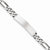 Sterling Silver Engraveable Antiqued Figaro Link Id Bracelet