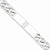 Sterling Silver Polished Engraveable Curb Link Id Bracelet