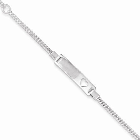 Sterling Silver Adjustable Baby Id Bracelet