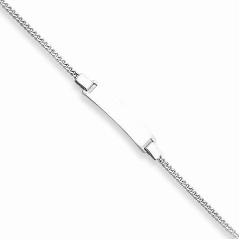 Sterling Silver Adjustable Baby Id Bracelet