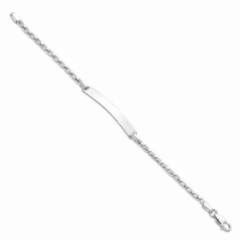 Sterling Silver Childrens Id Bracelet