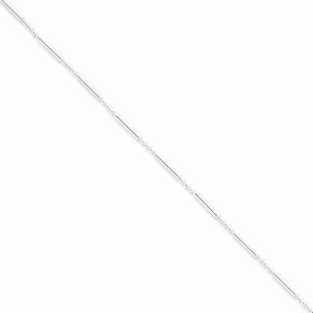 Sterling Silver Fancy Beaded Necklace