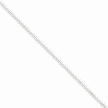 Sterling Silver Beaded Box Chain