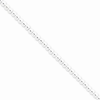 Sterling Silver Beaded Box Chain