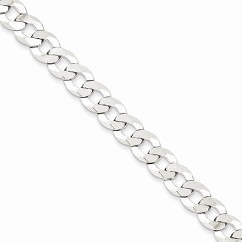 Sterling Silver Close Link Flat Curb Chain