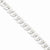 Sterling Silver Close Link Flat Curb Chain