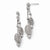 Sterling Silver Beaded Post Dangle Earrings