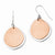 Sterling Silver Radiant Essence Rose Gold-plated Earrings
