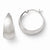 Sterling Silver Rhodium-plated Radiant Essence Hoop Earrings