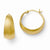 Sterling Silver Gold-plated Radiant Essence Hoop Earrings