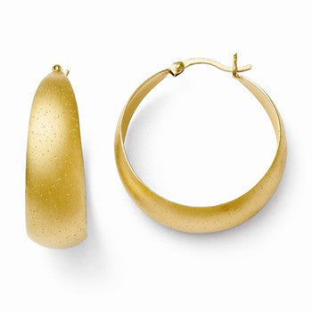 Sterling Silver Gold-plated Radiant Essence Hoop Earrings